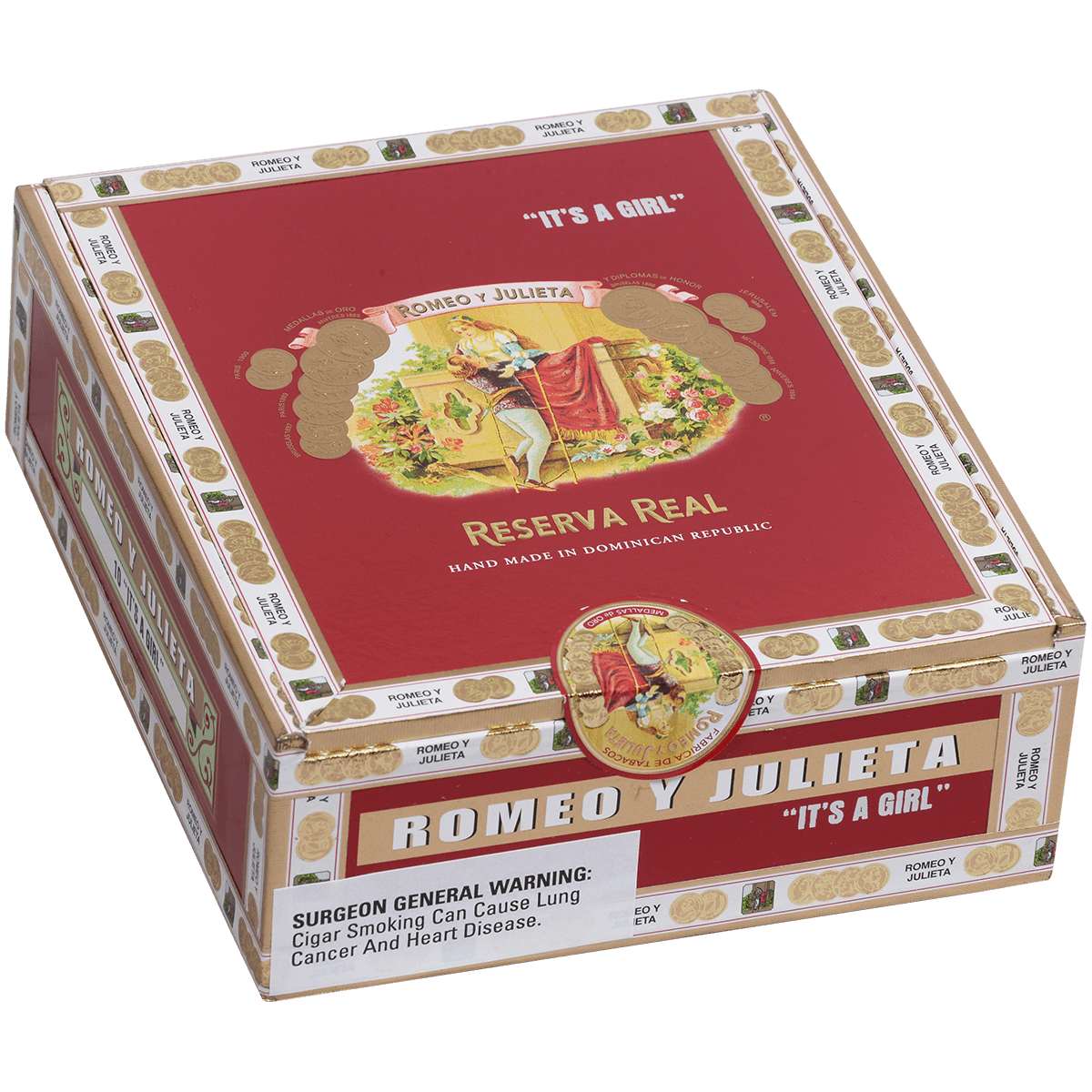 Romeo Y Julieta Reserva Real It'S A Girl Julieta Glass Tubes 10 Ct. Box