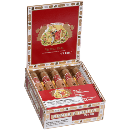 Romeo Y Julieta Reserva Real It'S A Girl Julieta Glass Tubes 10 Ct. Box