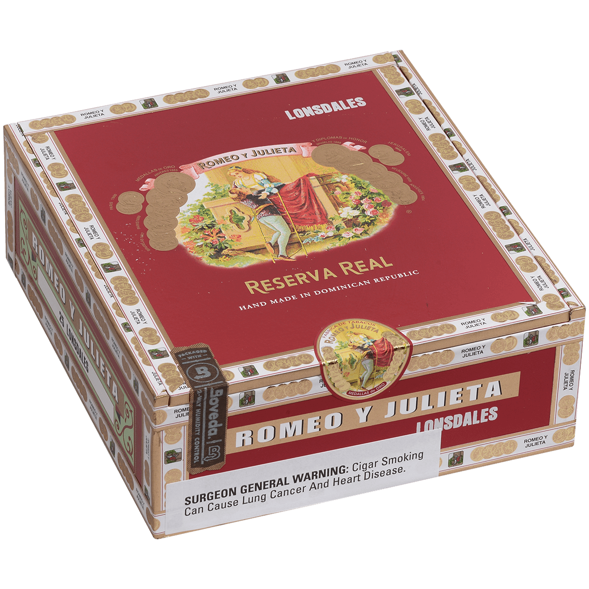 Romeo Y Julieta Reserva Real Lonsdale 25 Ct. Box 6.62X44