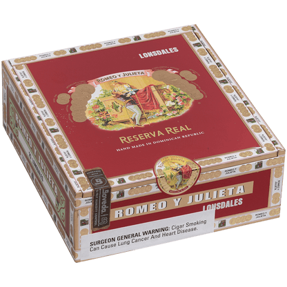 Romeo Y Julieta Reserva Real Lonsdale 25 Ct. Box 6.62X44