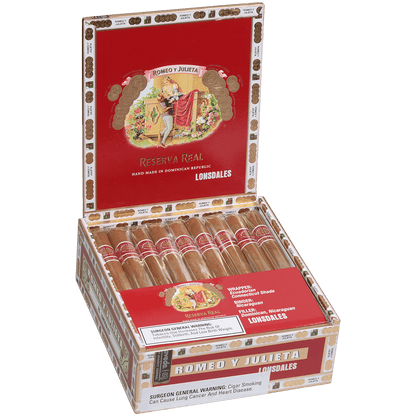 Romeo Y Julieta Reserva Real Lonsdale 25 Ct. Box 6.62X44
