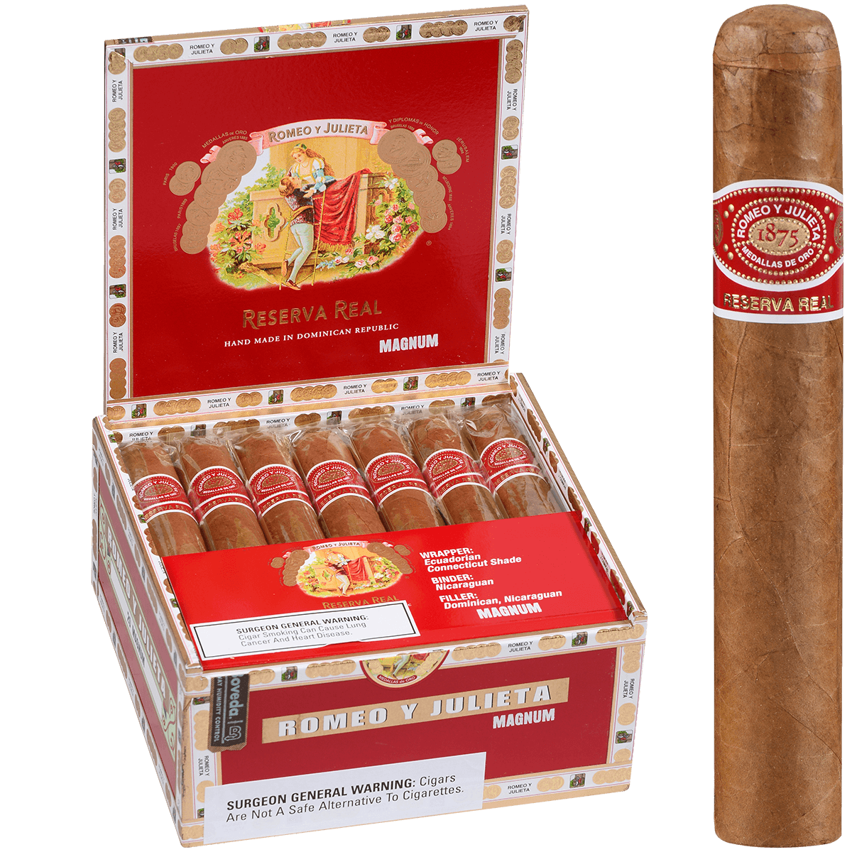 Romeo Y Julieta Reserva Real Magnum 20 Ct. Box 6.00X60
