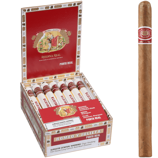 Romeo Y Julieta Reserva Real Porto Real Tubes 20 Ct. Box 7.00X36