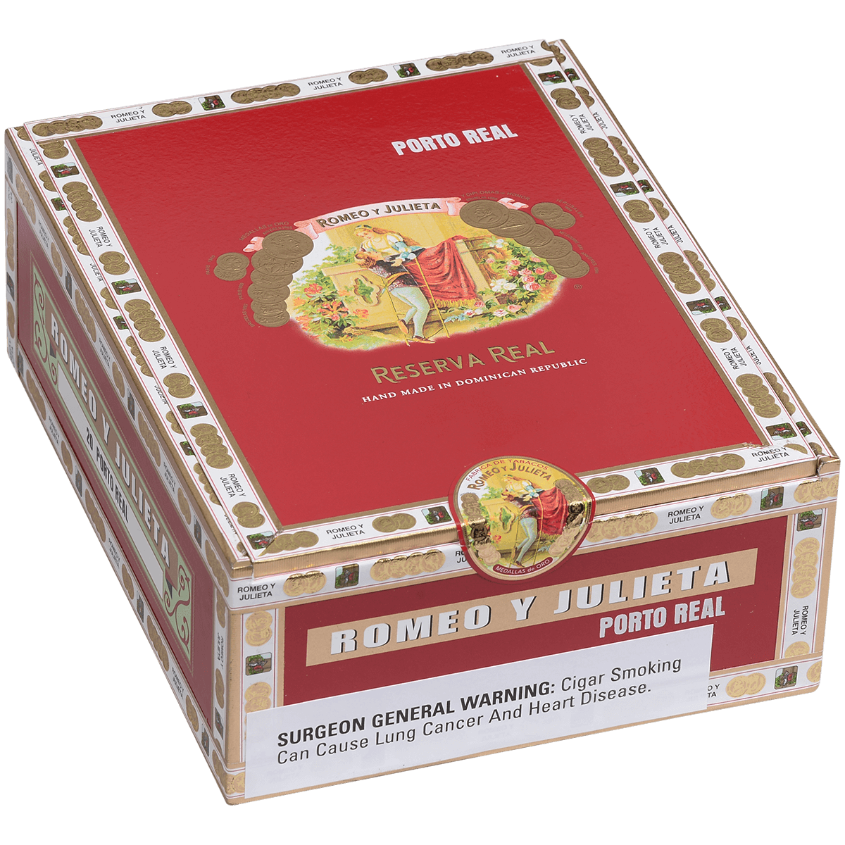 Romeo Y Julieta Reserva Real Porto Real Tubes 20 Ct. Box 7.00X36