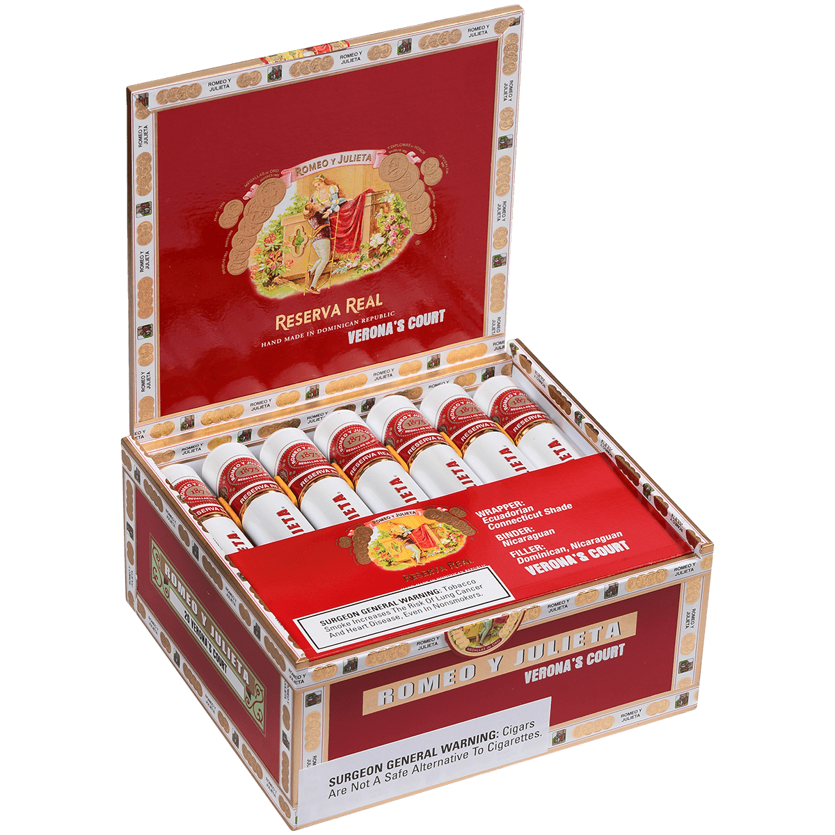 Romeo Y Julieta Reserva Real Verona'S Court Tube 20 Ct. Box 5.50X44