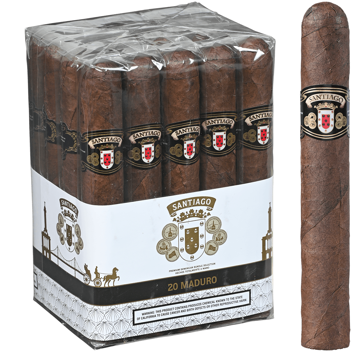 Santiago Maduro Toro 20 Ct. Bundle 6X54