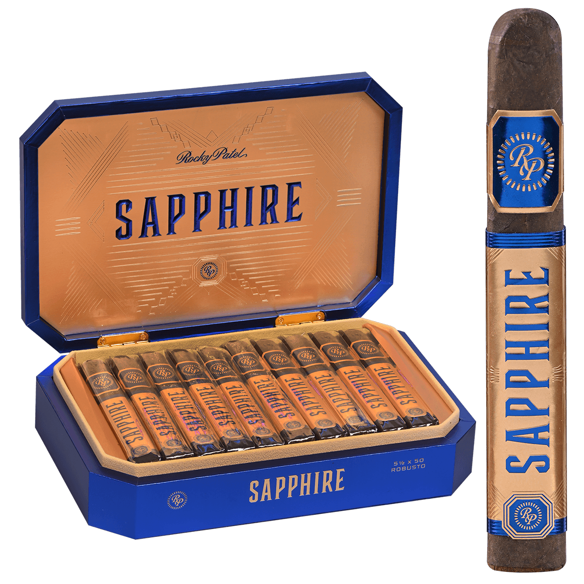 Rocky Patel Sapphire Robusto 20Ct Box 5.5X50