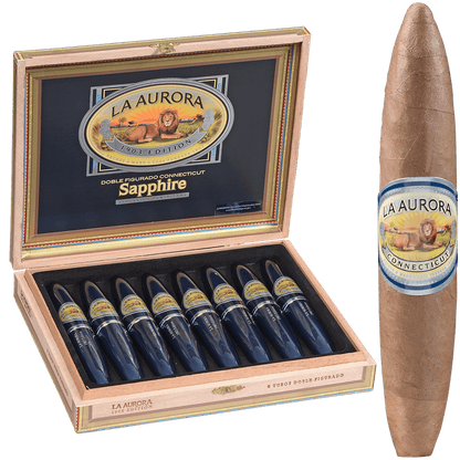 La Aurora Preferidos Sapphire Tube 8Ct Box 5X54