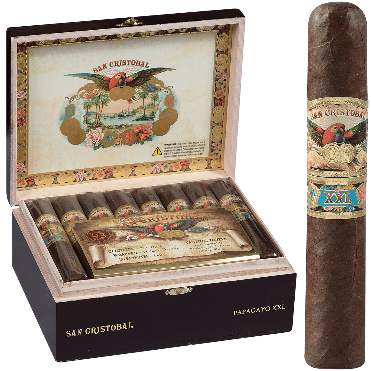 San Cristobal Papagayo Xxl 24 Ct. Box 6.00X60