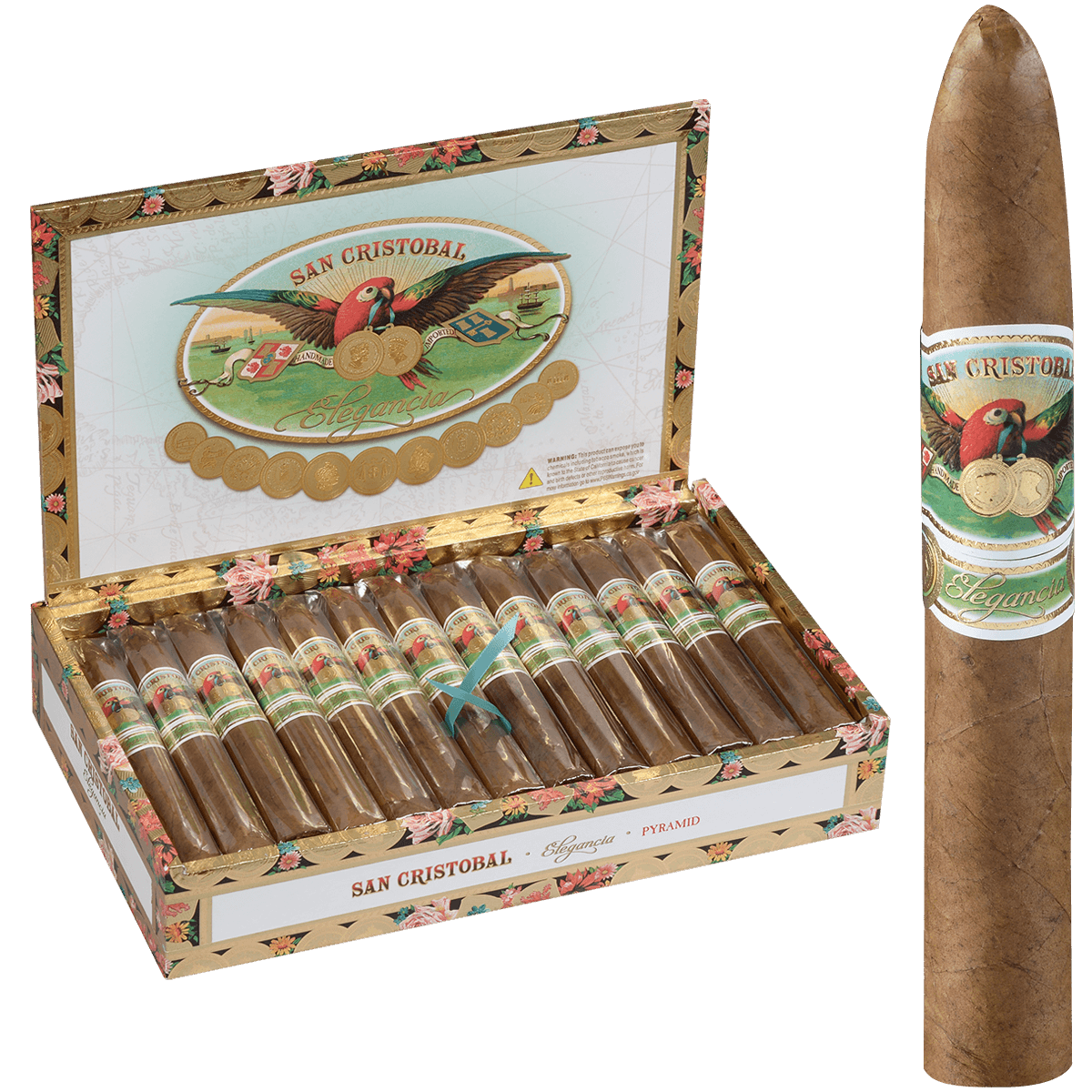 San Cristobal Elegancia Pyramid 25 Ct. Box 6.12X52
