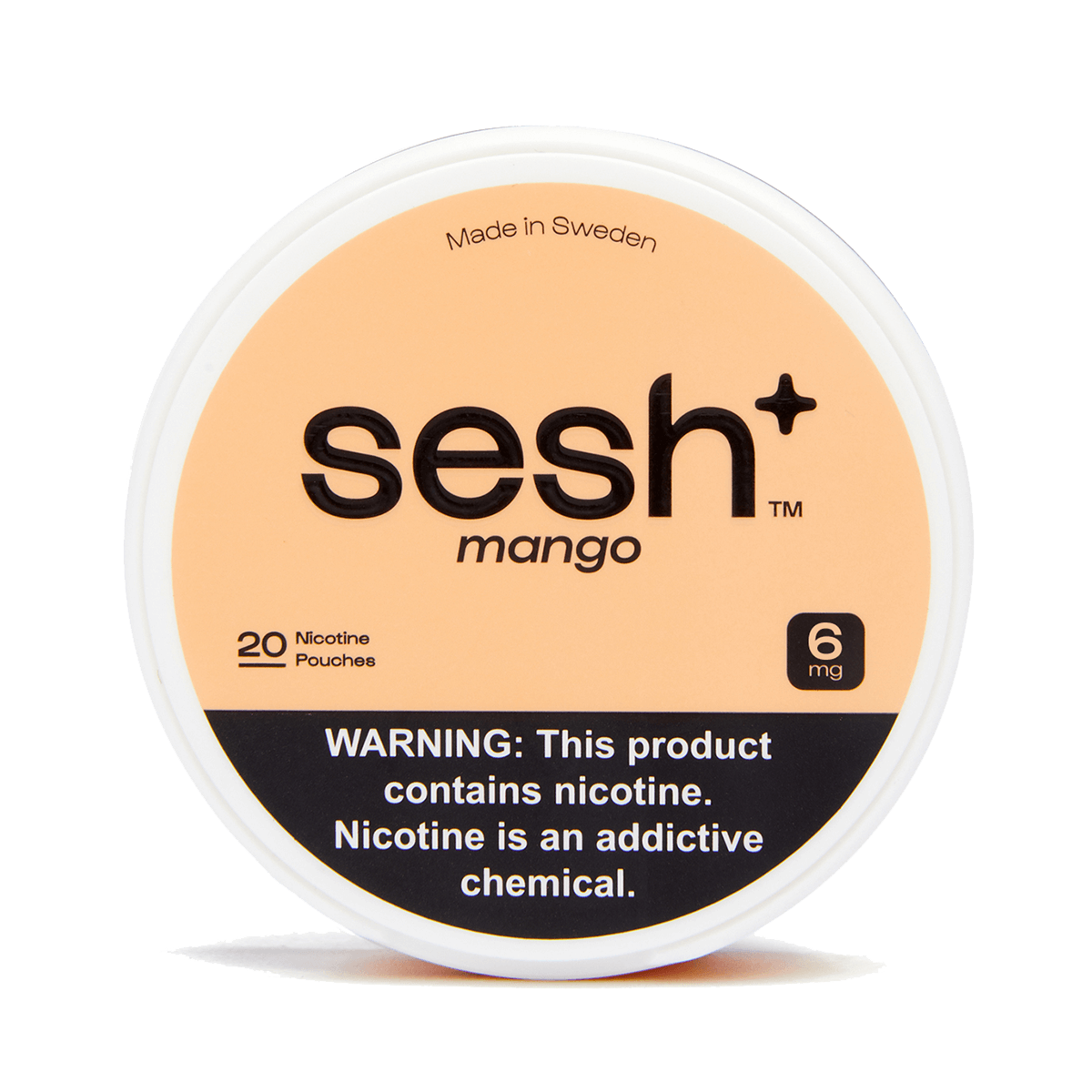 Sesh Tobacco Free Nicotine Pouch Mango 6Mg 1/5 Ct Roll