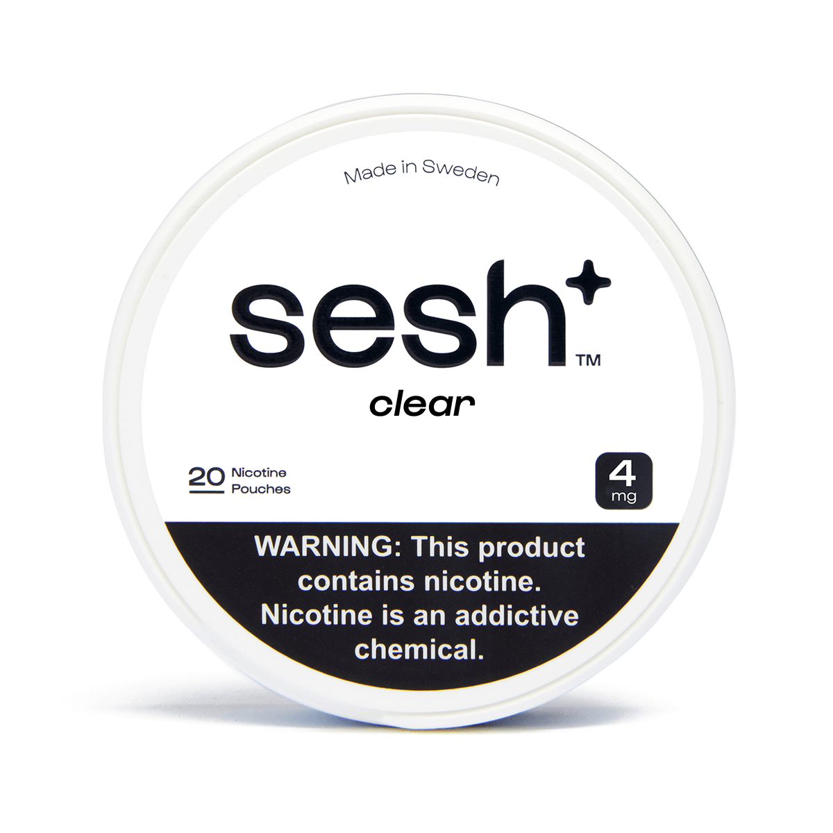 Sesh Tobacco Free Nicotine Pouch Unflavored 4Mg 1/5 Ct Roll