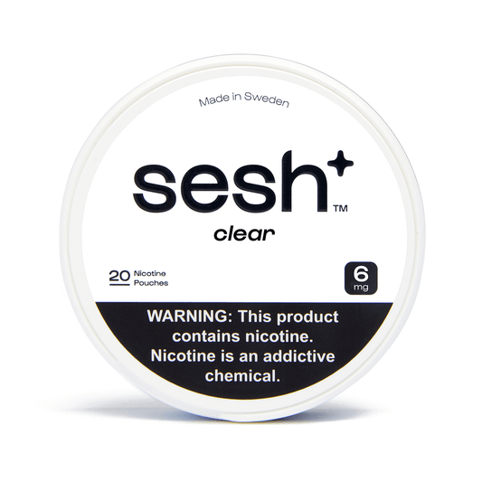 Sesh Tobacco Free Nicotine Pouch Unflavored 6Mg 1/5 Ct Roll