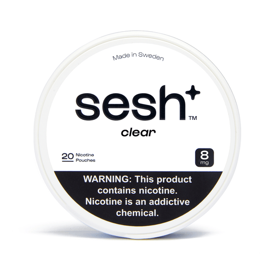 Sesh Tobacco Free Nicotine Pouch Unflavored 8Mg 1/5 Ct Roll