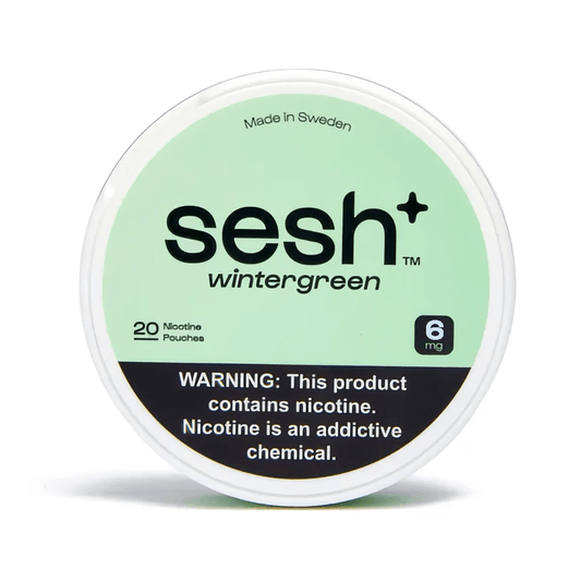 Sesh Tobacco Free Nicotine Pouch Wintergreen 6Mg 1/5 Ct Roll
