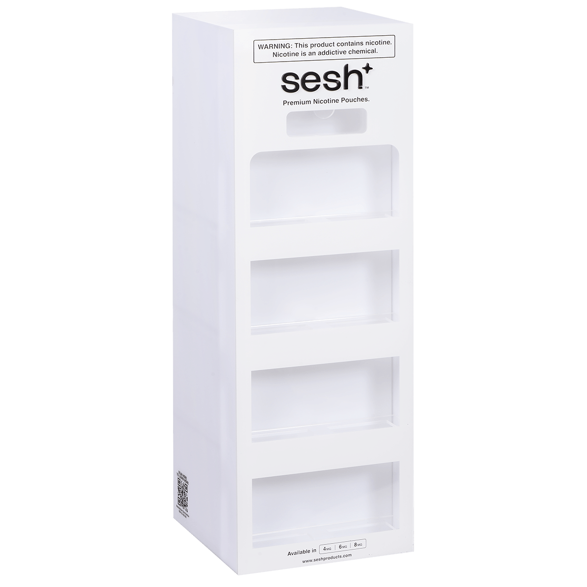 SESH+ PRODUCTS 8- FACING  ACRYLIC DISPLAY