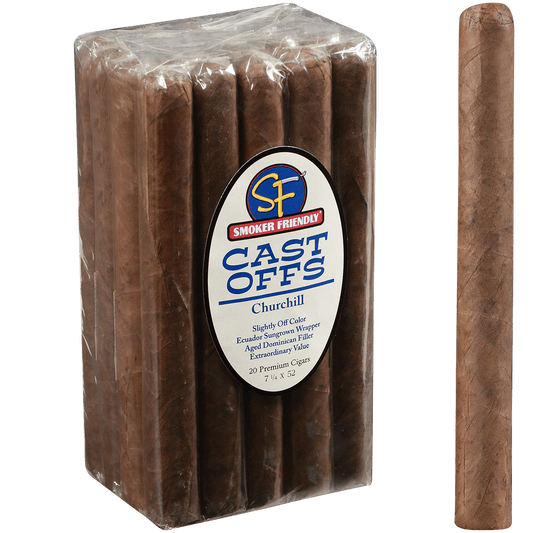Smoker Friendly Cast Offs Churchill 20 Ct Bundle 7.25X52