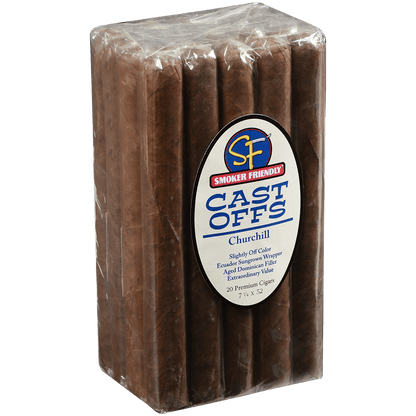 Smoker Friendly Cast Offs Churchill 20 Ct Bundle 7.25X52