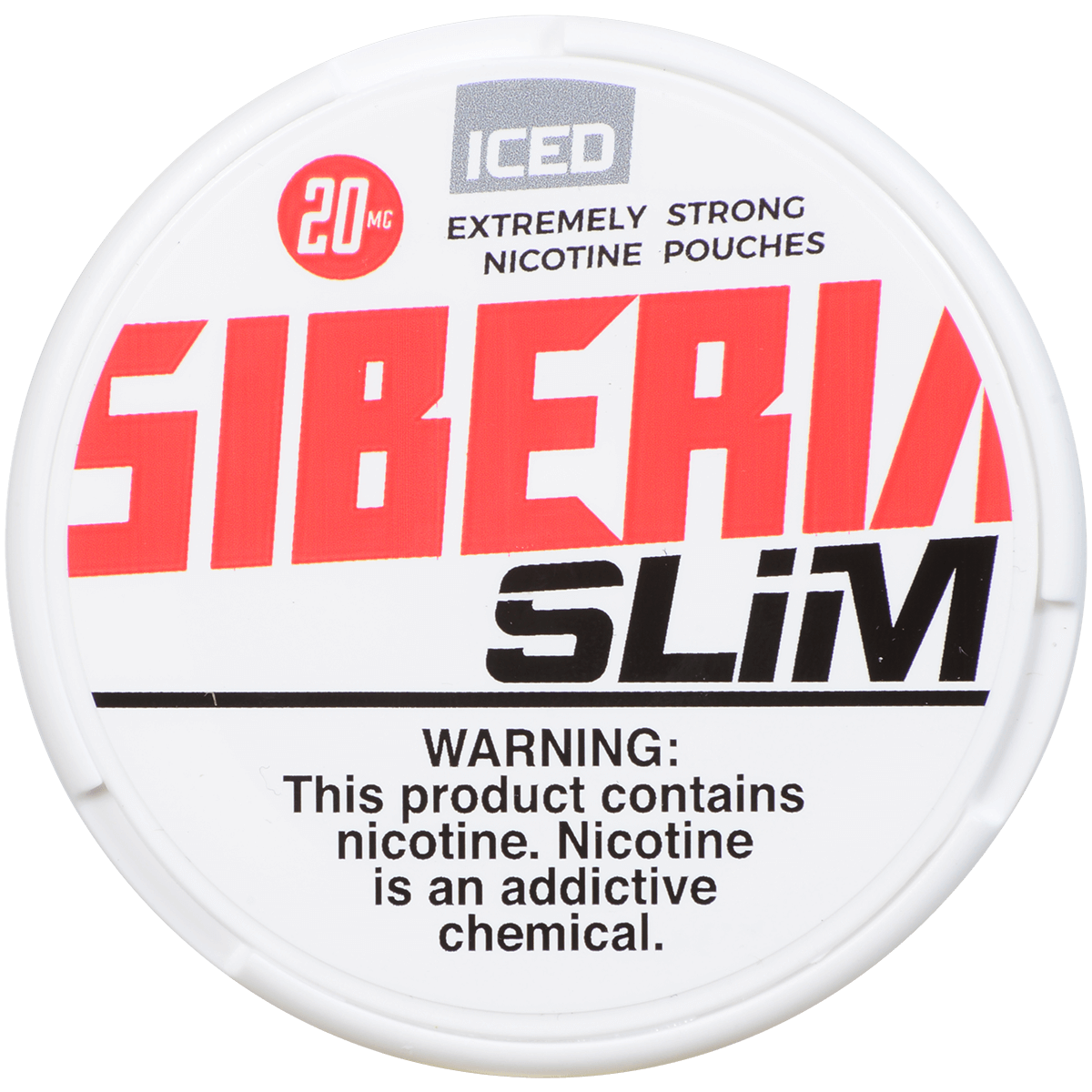 Siberia  Mint Slims Nicotine Pouch 20 Ct 20 Mg Roll 5 Cans