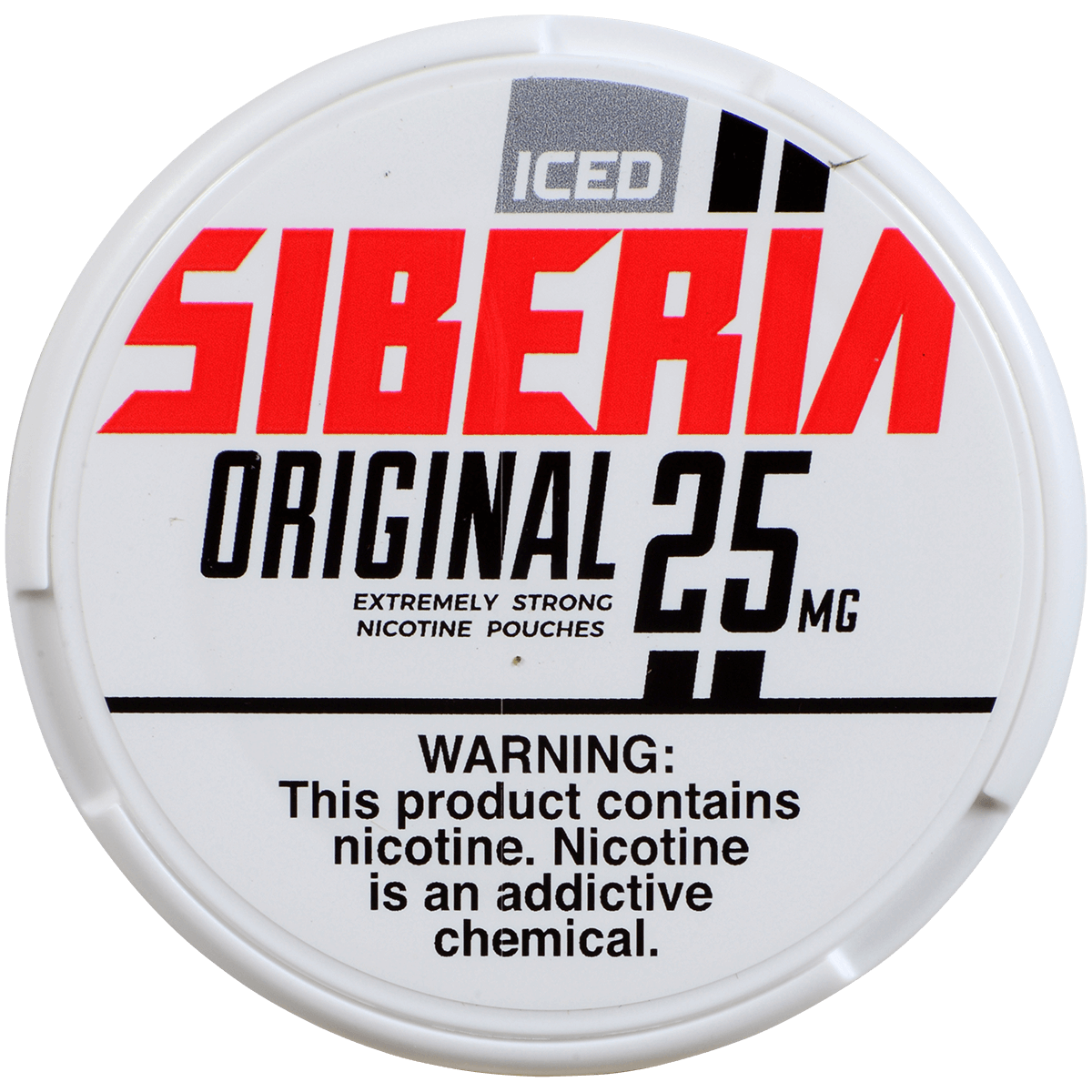 Siberia Mint Regular Nicotine Pouch 15 Ct 25 Mg Roll 5 Cans