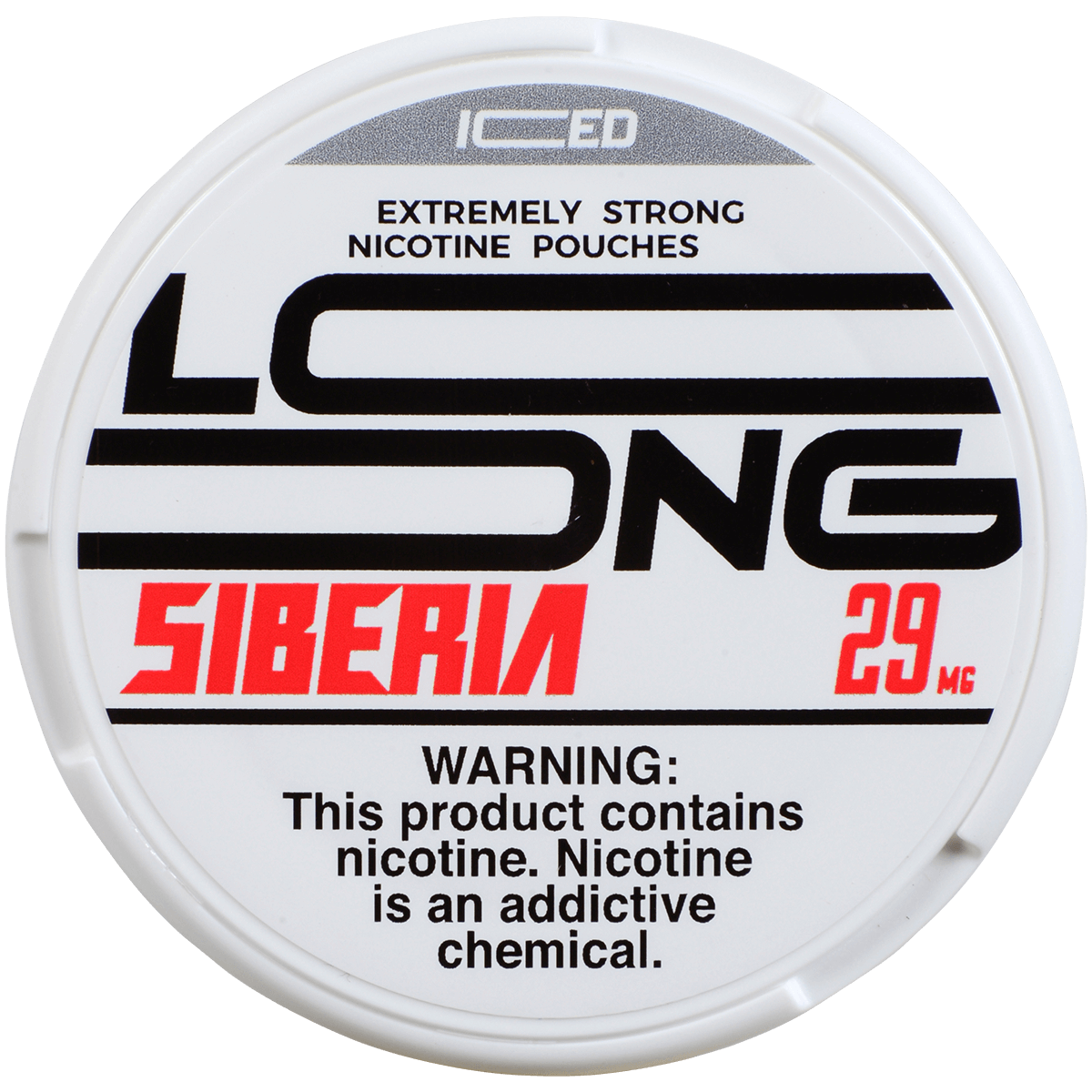 Siberia Mint Long Nicotine Pouch 14 Ct 29 Mg Roll 5 Cans
