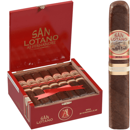 San Lotano The Bull Sumatra By Aj Fernandez Gordo 20 Ct. Box 6.00X60
