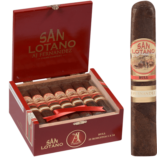 San Lotano The Bull Sumatra By Aj Fernandez Robusto 20 Ct. Box 5.00X54