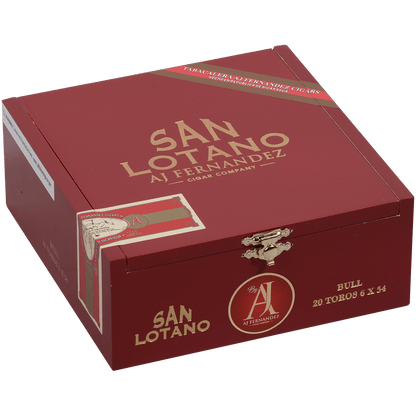 San Lotano The Bull Sumatra By Aj Fernandez Toro 20 Ct. Box 6.00X54