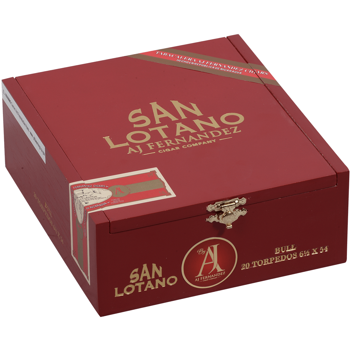 San Lotano The Bull Sumatra By Aj Fernandez Torpedo 20 Ct. Box 6.50X54