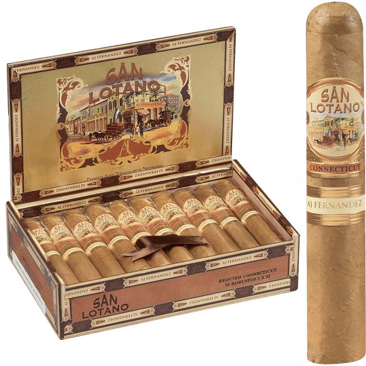 San Lotano Requiem Connecticut By Aj Fernandez Robusto 20 Ct. Box 5.00X52