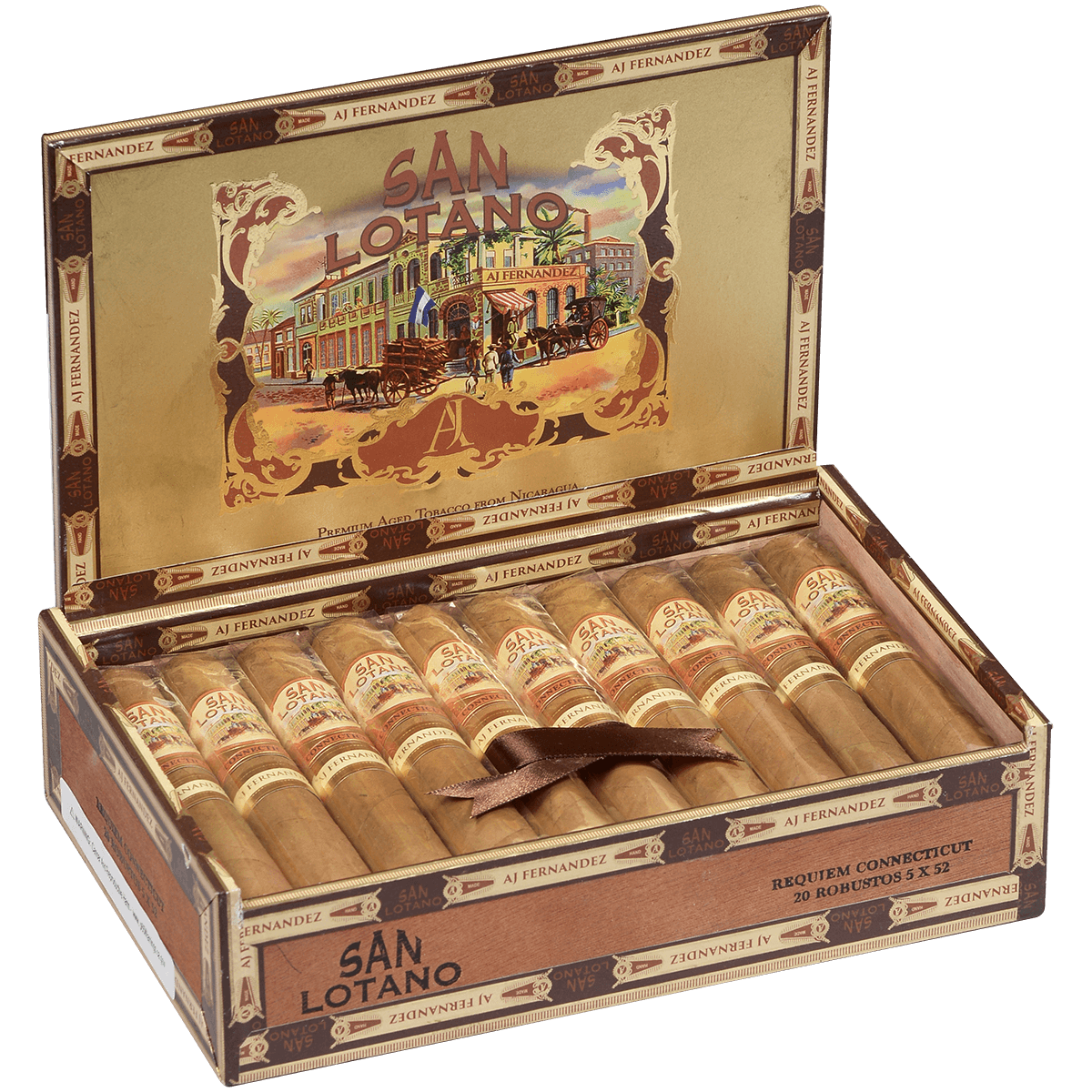 San Lotano Requiem Connecticut By Aj Fernandez Robusto 20 Ct. Box 5.00X52