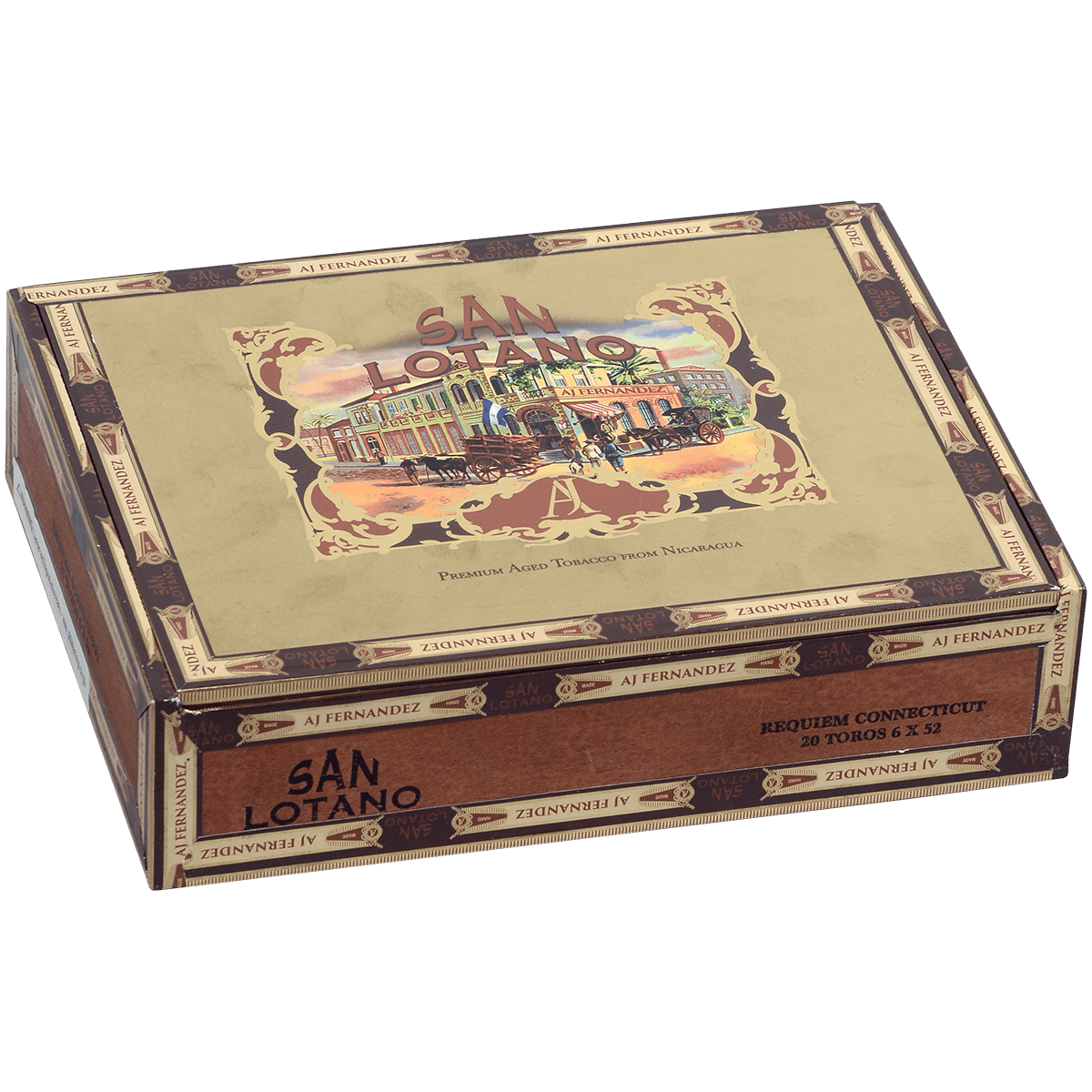 San Lotano Requiem Connecticut By Aj Fernandez Toro 20 Ct. Box 6.00X52