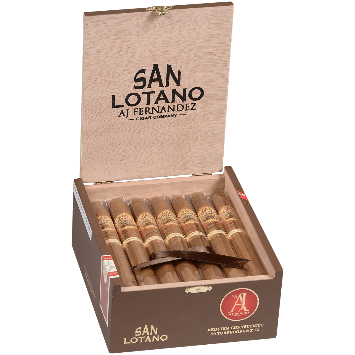San Lotano Requiem Connecticut By Aj Fernandez Torpedo 20 Ct. Box 6.50X52