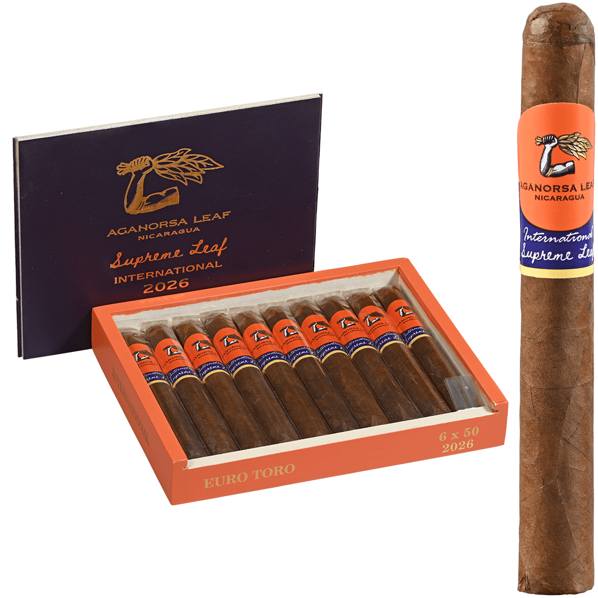 Aganorsa Supreme Leaf International Euro Toro 10 Ct. 6X52