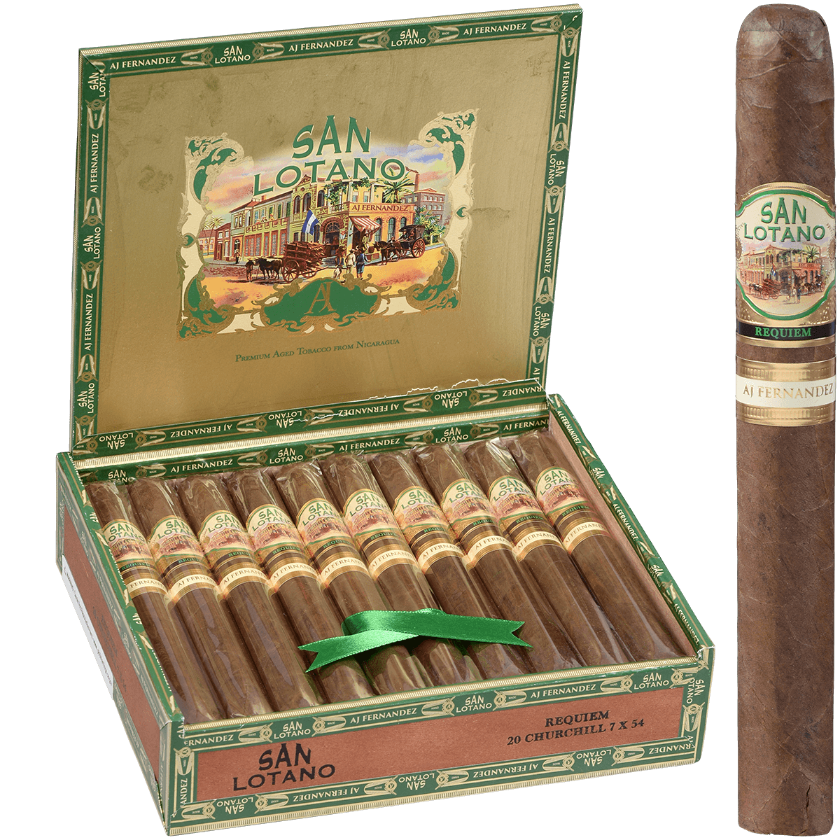 San Lotano Requiem Habano By Aj Fernandez Churchill 20 Ct. Box 7.00X54