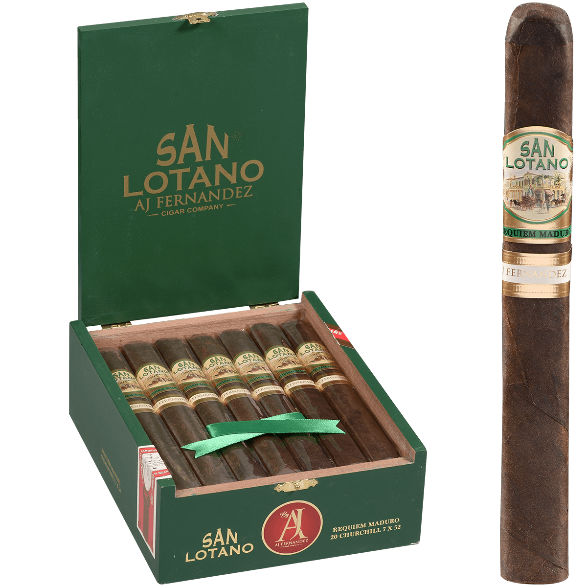 San Lotano Requiem San Andres Maduro By Aj Fernandez Churchill 20 Ct. Box 7.00X52