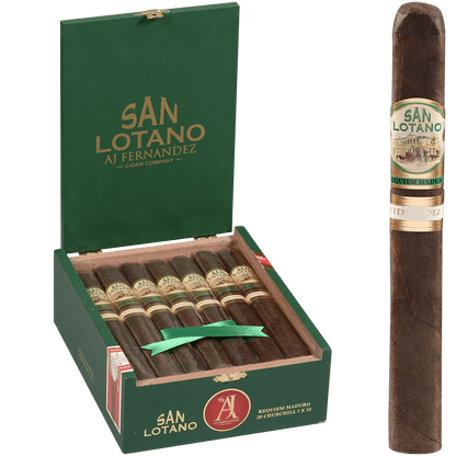 San Lotano Requiem San Andres Maduro By Aj Fernandez Churchill 20 Ct. Box 7.00X52