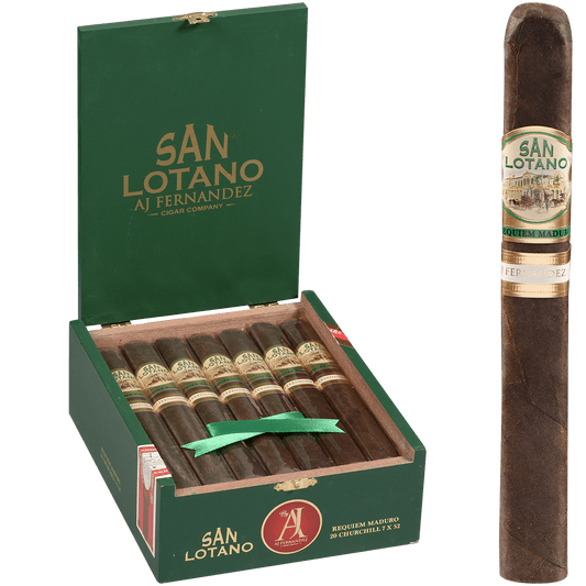 San Lotano Requiem San Andres Maduro By Aj Fernandez Churchill 20 Ct. Box 7.00X52