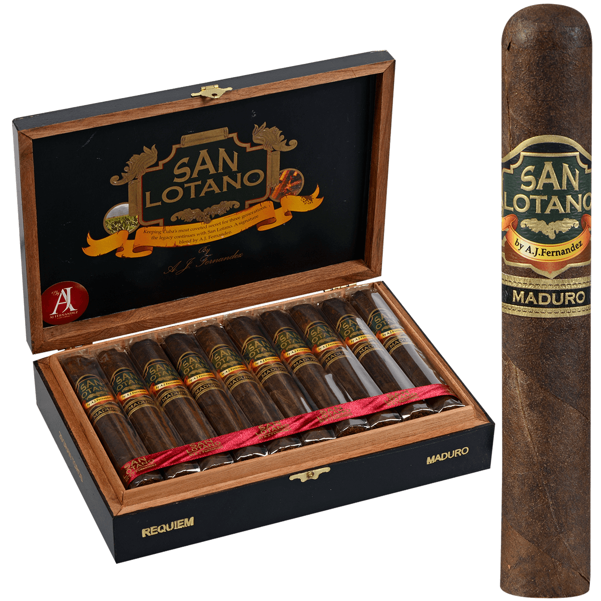 San Lotano Requiem San Andres Maduro By Aj Fernandez Gran Toro 20 Ct. Box 6.00X60