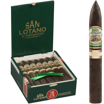 San Lotano Requiem San Andres Maduro By Aj Fernandez Torpedo 20 Ct. Box 6.50X52