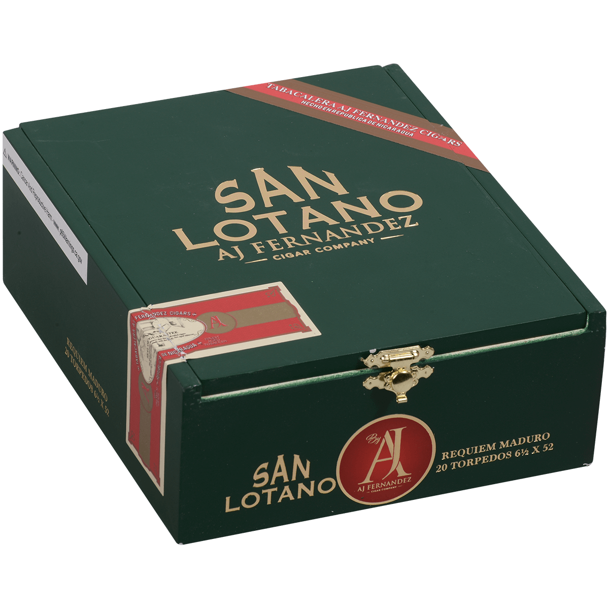 San Lotano Requiem San Andres Maduro By Aj Fernandez Torpedo 20 Ct. Box 6.50X52
