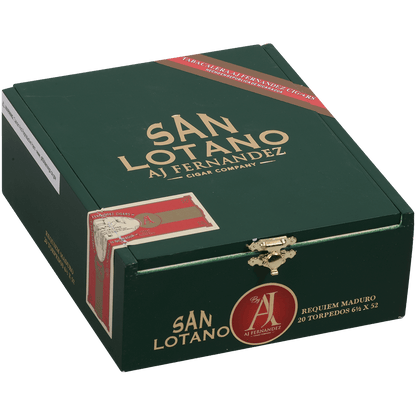 San Lotano Requiem San Andres Maduro By Aj Fernandez Torpedo 20 Ct. Box 6.50X52