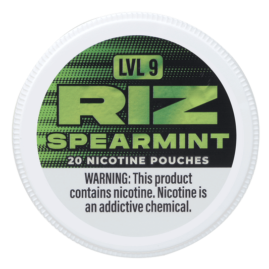 Riz Nicotine Pouches Spearmint 12Mg Lvl9 5Pk 20 Pouches/Can