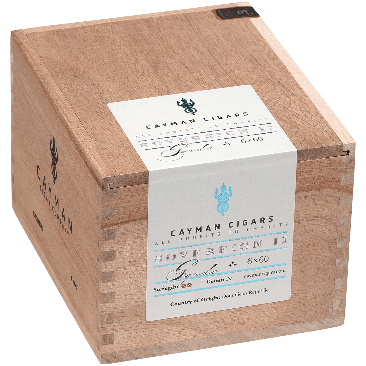 Cayman Cigars Sovereign No. 2 Gordo 20 Ct. Box 6.00X60