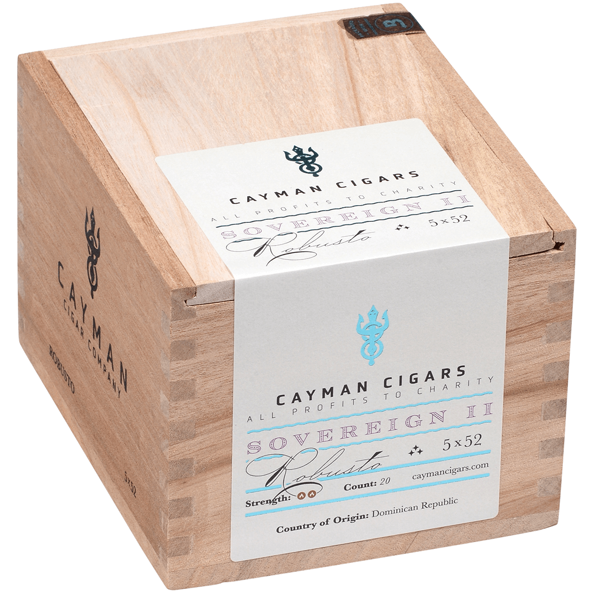Cayman Cigars Sovereign No. 2 Robusto 20 Ct. Box 5.00X52