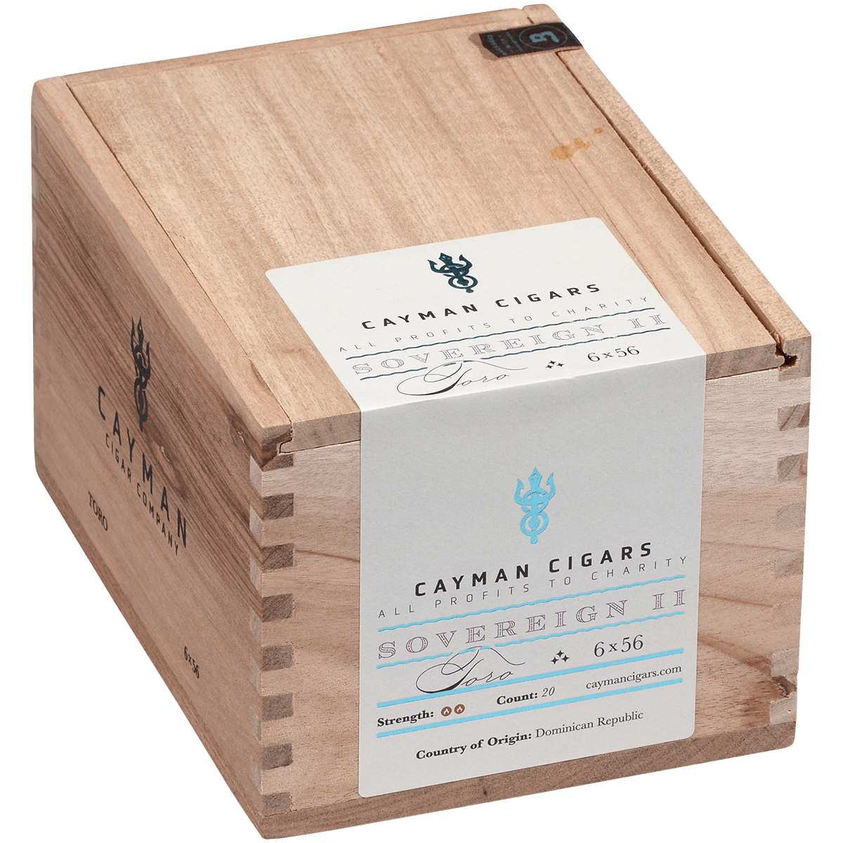 Cayman Cigars Sovereign No. 2 Toro 20 Ct. Box 6.00X56