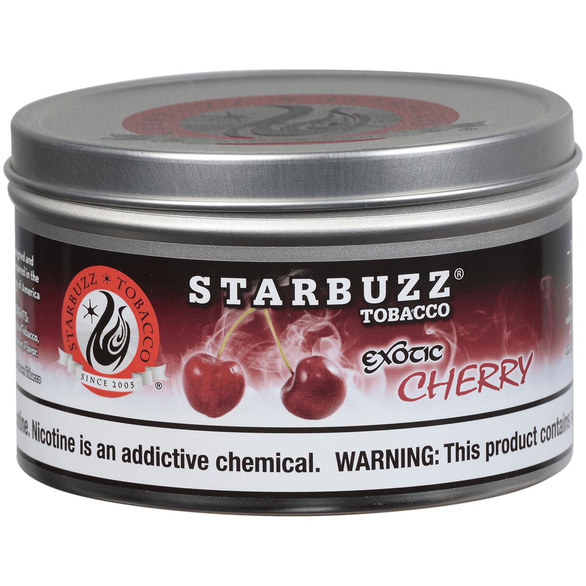 Starbuzz Hookah Tobacco Exotic Cherry 250 Gram Tin 12 To A Case