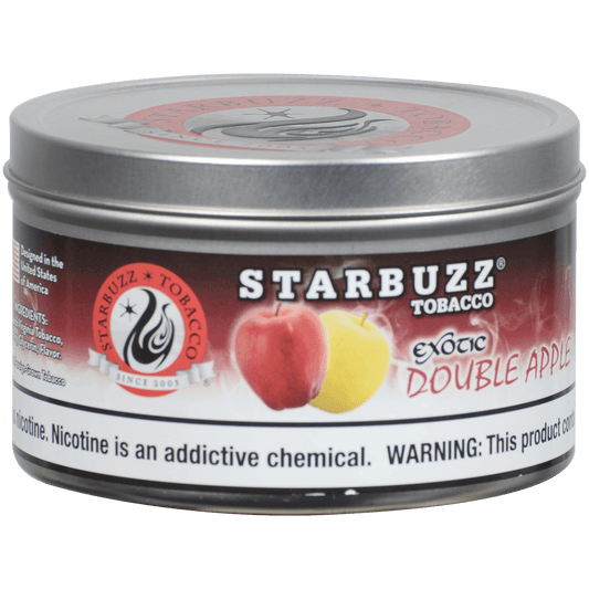 Starbuzz Hookah Tobacco Exotic Double Apple 250 Gram Tin 12 To A Case