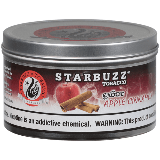 Starbuzz Hookah Tobacco Exotic Apple Cinnamon 250 Gram Tin 12 To A Case
