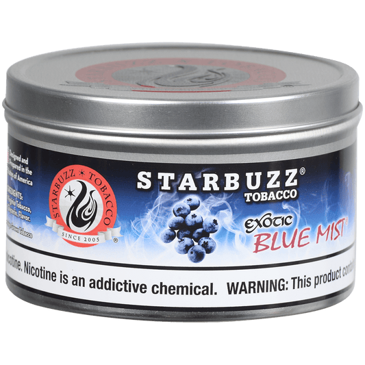Starbuzz Hookah Tobacco Exotic Blue Mist 250 Gram Tin 12 To A Case
